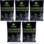 UTKARSH Huminoz-98 Humic Acid (98%) for Plant | Plant Fertilizer for Potted Plants | Plant Growth Enhancer, Soil Conditioner, Improves Plant Root System | (Set of 5 of 900 gm; 4.5 Kg)