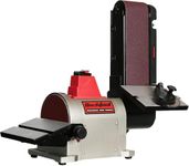 BUCKTOOL 500W Bench Belt Sander for Woodworking, 100x914 mm Belt and 150 mm Disc Sander, Belt Sander for Wood with Direct-Drive Motor, BD4603