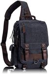 Leaper Retro Canvas Messenger Bag f