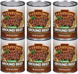 Keystone All Natural Ground Beef 14 Ounce Long Term Emergency Survival Food Canned Meat | Fully Cooked Ready to Eat | Gluten Free Family Pack of 6