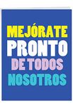 NobleWorks, Big Mejorate Pronto - Jumbo Spanish Get Well Soon Card (8.5 x 11 Inch) - Feel Better Greeting Card J3245GWG-US-SL