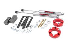 Rough Country 3" Lift Kit w/N3 Shocks for 2005-2023 Toyota Tacoma - 74530RED