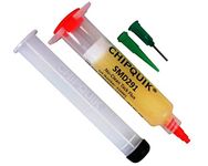 ChipQuik SMD-291 No Clean Flux in 10cc. (1 Ounce) Syringe with Nozzle