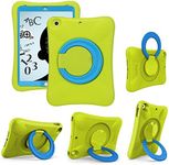 NLR Kids EVA Case for iPad | Multi-Direction Stable Stand | Compatible with 9.7-Inch New iPad 2018/2017 (6th/5th Generation) / iPad Air 2 / iPad Air (Green+Blue)