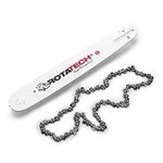 15" Rotatech Chainsaw Guide Bar & Saw Chain Pack Fits Husqvarna 133, 136, 137, 140, 141, 142, 154, 234, 235, 238, 240, 242, 246, 254, 257, 261, 340, 345 & 346