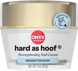 Onyx Professional Hard as Hoof Nail Strengthening Cream, Shea Butter Scent - Nail Growth & Conditioning Cuticle Cream Stops Splits, Chips, Cracks & Strengthens Nails, 1 oz