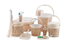 Liza Orry - 11 pcs Bathroom Accessories Set Plastic Bath Set Bathroom 20 LTR. Bucket, 1 LTR. Mug Combo Set for Home Bathroom Set. (Beige)