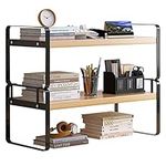 YGYQZ Wood Office Desk Shelf Organi