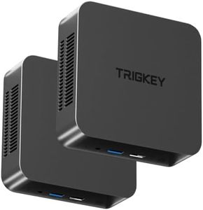 Trigkey KEY-N100 Mini PC, Intel Alder Lake N100 (4C/4T, Up to 3.4Hz) 16G DDR4 500G SSD Mini Computer, Intel N100 Mini PC Support Dual Display 2*HDMI/Dual 1000MB/S Ethernet/WiFi-5/BT5.0