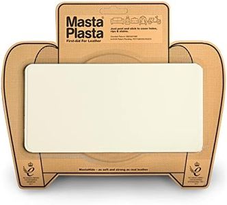 MastaPlasta Self-Adhesive Premium Leather Repair Patch - Ivory 20cm x 10cm (8in x 4in). Your Fast, Easy Upholstery-Quality Leather Repair Kit for Sofas, Car Interiors, Bags & More