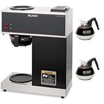 Bunn-O-Matic Pour-O-Matic Model VPR Coffee Brewer, Stainless Steel/Black