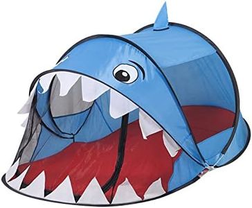 BAODIAN Kids Play Tents – Collapsible Tent for Boys Girls Gift - Large Foldable Playhouse Indoor/Outdoor Fun - Pop up Tent Toys for Age 1 and up Child Birthday Present (Shark)