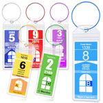 Oicumic Cruise Luggage Tag Holder, 6 Pack Cruise Luggage Tags for Royal Caribbean Ships and Celebrity, Waterproof Clear Luggage Tags for Suitcases, Reusable Cruise Ship Essentials for 2024-2025