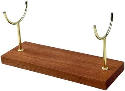 HighLight Shofar Stand Handcrafted Metal Wood for Cow Deer Antler Horns 7.88" x 2.76" x 3.82" (7.88" Y-Shaped)