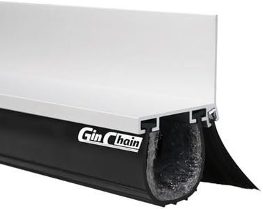 Heavy-Duty Garage Door Seals Bottom Rubber with Rodent Proof Steel Wool, Aluminum Track Retainer Base with Brush Seal Kit, Universal Garage Weather Stripping Kit (20ft)