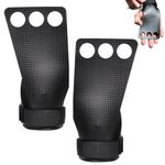 Proberos® Workout Palm Guards Fitness Gloves Fingerless Palm Pad Anti-slip Hand Grips 3-Hole Palm Guards for Weightlifting, Dumbell Training, Prevent Blisters, Calluses