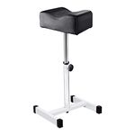 EBANKU Pedicure Foot Rest Stand Stool Salon Spa Beauty Footrest Home Pedicures Adjustable Seat Height Technician Nail Equipment（Black）