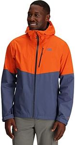 Outdoor Research Men s Foray II Jacket Waterproof & Windproof Hooded Rain Coat, Space Orange/Dawn, Medium