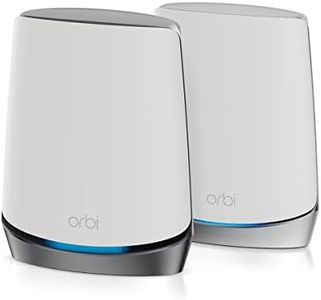 NETGEAR Orbi NBK752 5G Router | WiFi 6 Mesh System | Router with 1 Satellite Extender | Coverage up to 5,000 sq. ft, 40 Devices | AX4200 (Up to 4.2Gbps)