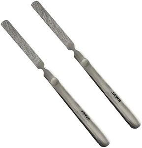 Jaws Podiatry Callus Grater, Surgical Grade Stainless Steel, Efficient Callus Removal, Ergonomic Handle, Easy to Clean, Silver (Pack of 2)