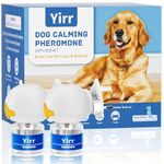 Dog Calming Plug-in, Relaxants & Anxiety Relief for Dogs, 4-in-1 Dog Pheromones Calming Diffuser Kit, Relaxing Pheromone for Dogs Relief Stress Anxiety Fighting Scratching, 2 Diffuser 2 Refills(48ml)