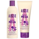 Aussie Mighty Mega 300ml Shampoo And 200ml Conditioner For Daily Use