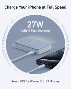 Anker MagGo 10000mAh MagSafe Power Bank – Portable Wireless Charger