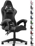 Racingreat Ergonomic Gaming Chair with Adjustable Height, Reclining Feature, Headrest, and Lumbar Support for Adults (Basics, Black/Grey)