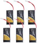 TATTU 6pcs 3.7V 380mAh 1S LiPo Batt