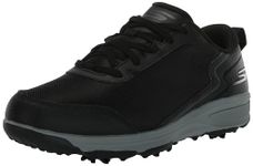 Skechers Men's Torque Sport Fairway Relaxed Fit Spiked Golf Shoe Sneaker, Black/White, 12 Wide