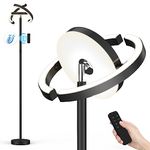 FIMEI Modern LED Floor Lamp Multi-Angle Lighting, 36W 1800LM Bright Rotatable Standing Lamp, Eye-Protecting Stepless Dimmable 3 Color Temperatures Touch/Remote Control for Living Room Bedroom Office