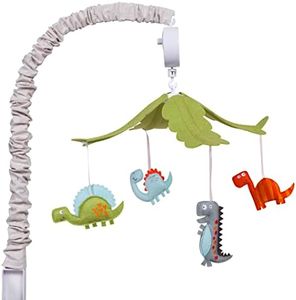 Trend Lab Dinosaur Baby Crib Mobile with Music, Crib Mobile Arm Fits Standard Crib Rails