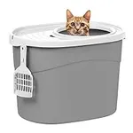 IRIS USA Top Entry Cat Litter Box w
