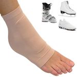 Lace Bite Ankle Sleeve with Dorsal Protection - 1 Sleeve Pack - Silicone Gel Foot Guard for Skates, Ice Skating and Ski Boots - Ideal for Football and Ice Skate Protection