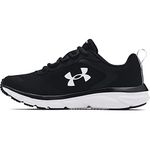 Under Armour Women's Charged Assert 9 Running Shoe, Black/White, 8