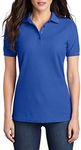 Womens Polo Shirt Short Sleeve Polo - Regular Fit Pique Polo Shirts for Women Polo Quick Dry Shirt - Collared Shirt for Women Royal