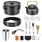 16pcs Camping Cookware Kit,Outdoor 