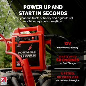 Portable 12V Car Jump Starter – Compact Battery Booster