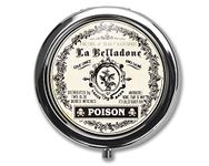 Poison Pill Box Case Pillbox Holder Trinket Stash Box Arsenic Vintage Style Medicine Vitamin Pill Organizer Case