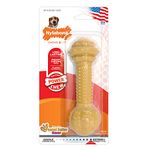 Nylabone Dura Chew Medium Peanut Butter Flavored Barbell Dog Chew Toy