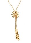 PIPA BOX 18k Gold Plated Tuscan Pendant Floral gold jewellery necklace jewellery for women | necklace for girls