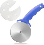 Kiwilon Jumbo 10 CM Stainless Steel Pizza Cutter for Kitchen with Blade Safety Cover