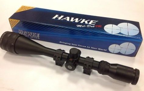 Hawke Fastmount 4-16x50 AO IR Air Rifle Rimfire Scope with Mounts