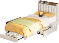 ANCTOR Twin XL Bed Frame with 3 Dra