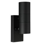 Kerry Dusk to Dawn Outdoor Wall Light, Up Down External Lamp, Outside Lighting Mains Powered Lantern, Black Stainless Steel IP44 Waterproof Luminaries for Front Door, Garden, Porch (Bulb Excl.)