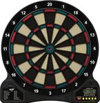 Fat Cat by GLD Products 727 Electronic Dartboard Value Size Over 15 Games and 132 Options Auto-Scoring Compact Display with Missed-Dart Throw Catch Ring Soft Tip Darts and Extra Points Battery