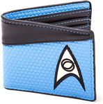 Star SciFi Trek Blue Science Logo Leather Bi Fold Wallet, multicolor, osfm, Bifold Wallet