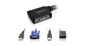 IOGEAR 2Port USB KVM Switch+cable