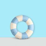 Inflatable Pool Ring | Durable PVC Swim Rings for Kids, Teens, and Adults | Premium Quality | Eco-Friendly | Blow-Up Swimming Pool Rings for Summer Fun (Blue, Small)