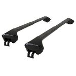 Modula MOCS0075-0060 Aluminium Black Roof Bar Set (Closed Roof Rails)